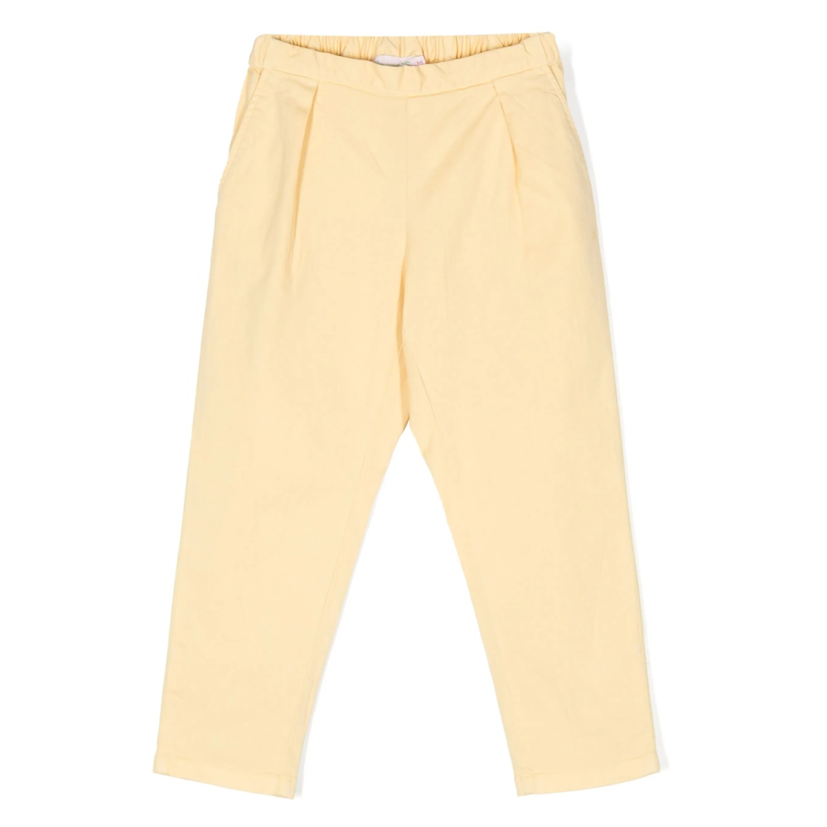 elastic-waist chino trousers