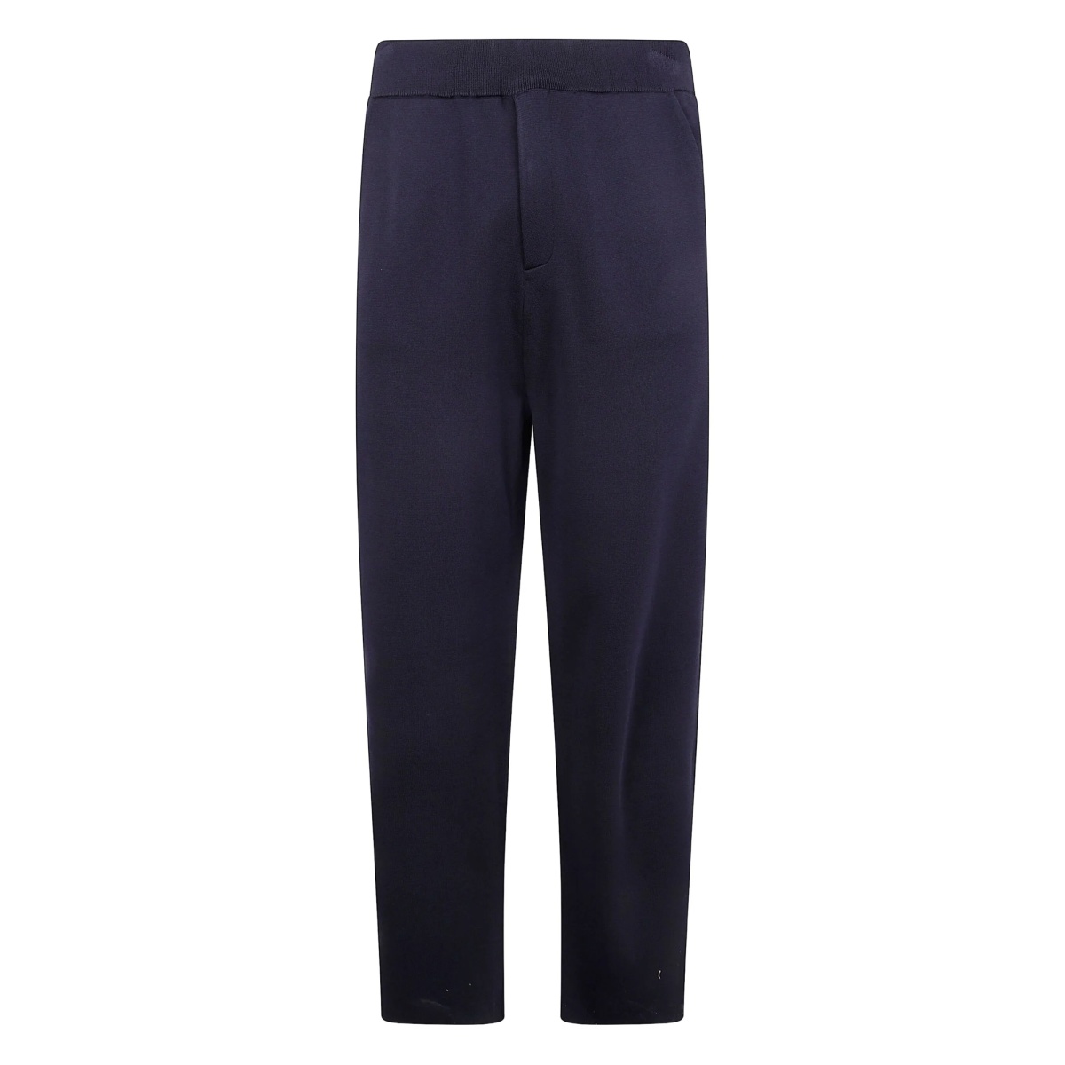 elastic-waistband welt-pocket trousers