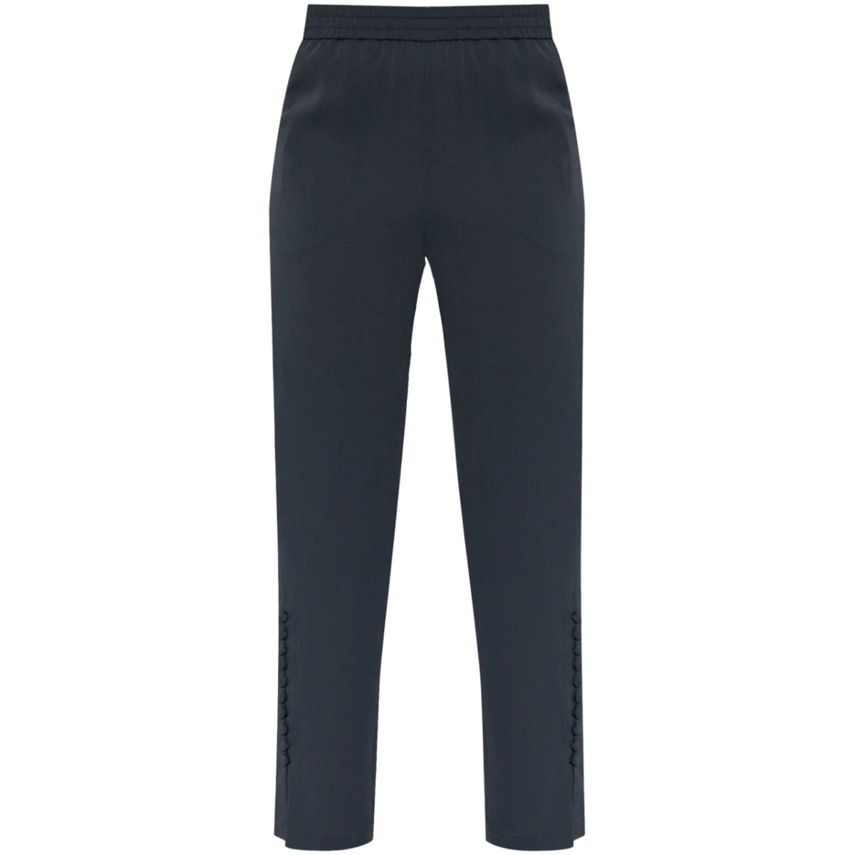 elasticated tapered trousers