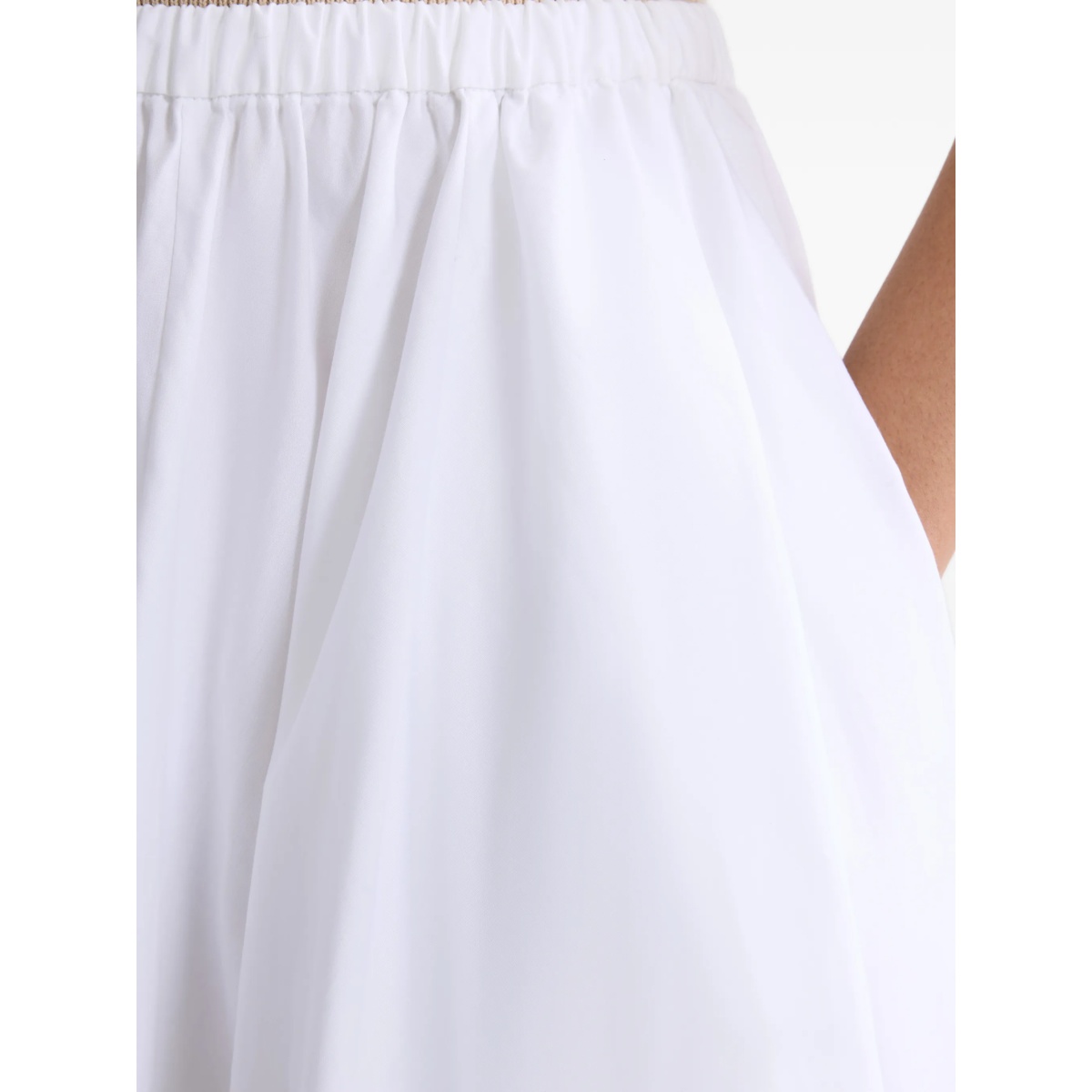 elasticated-waist maxi A-line skirt - Img 3