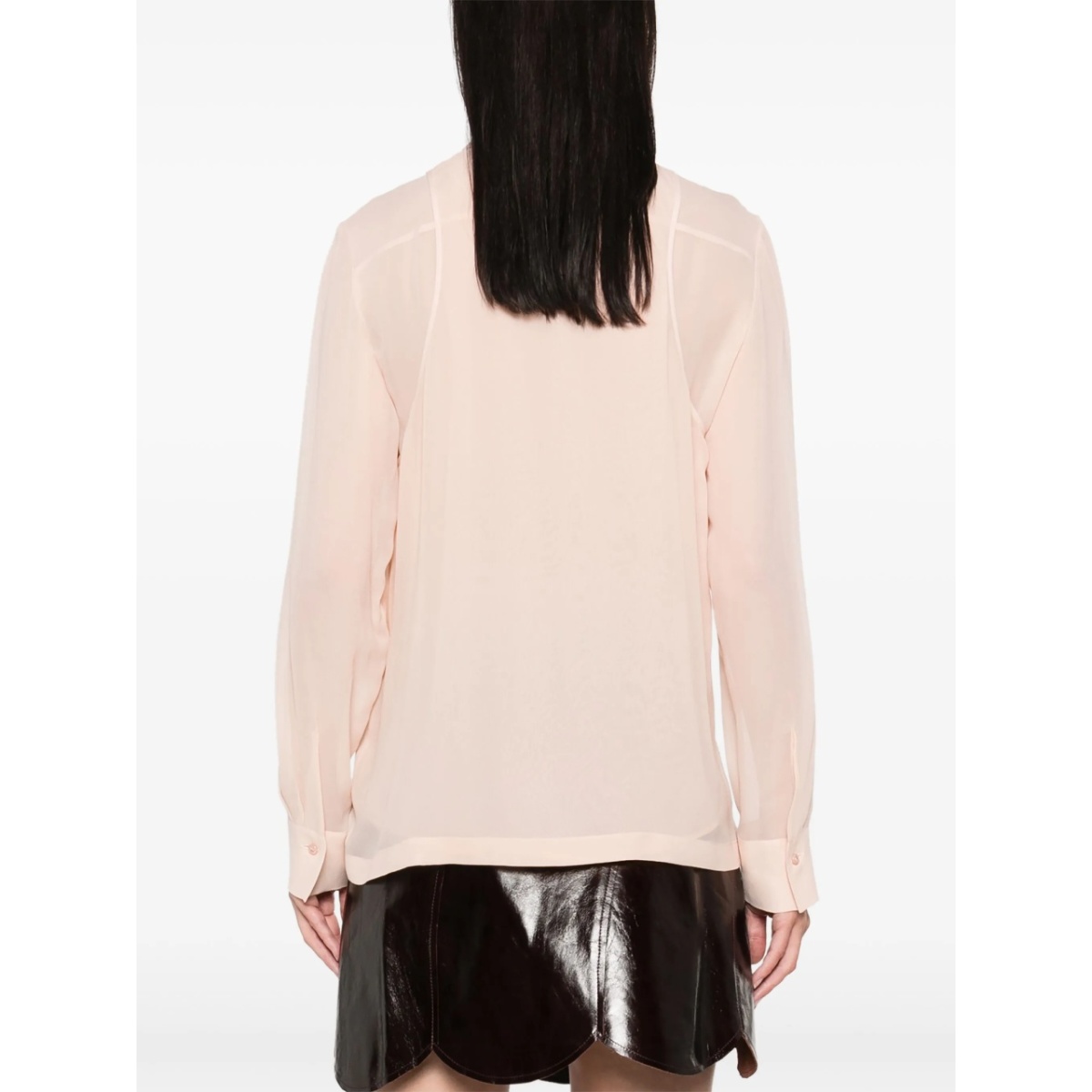 embroidered georgette shirt - Img 3
