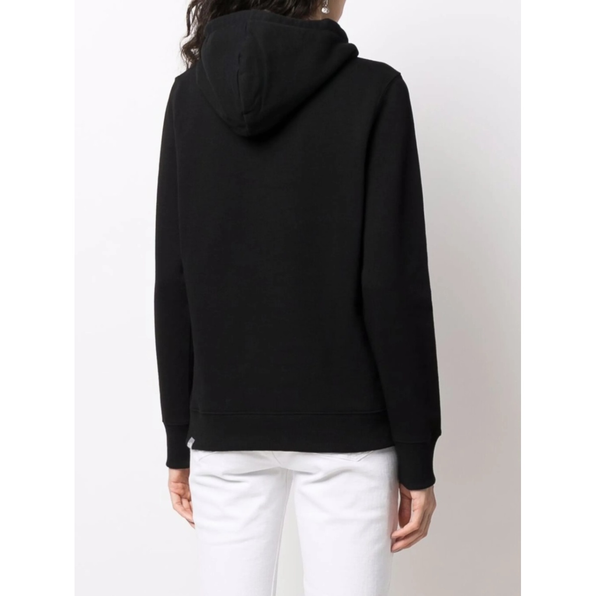 embroidered-logo drawstring hoodie - Img 4