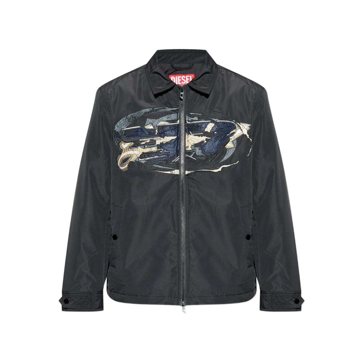 embroidered panel jacket
