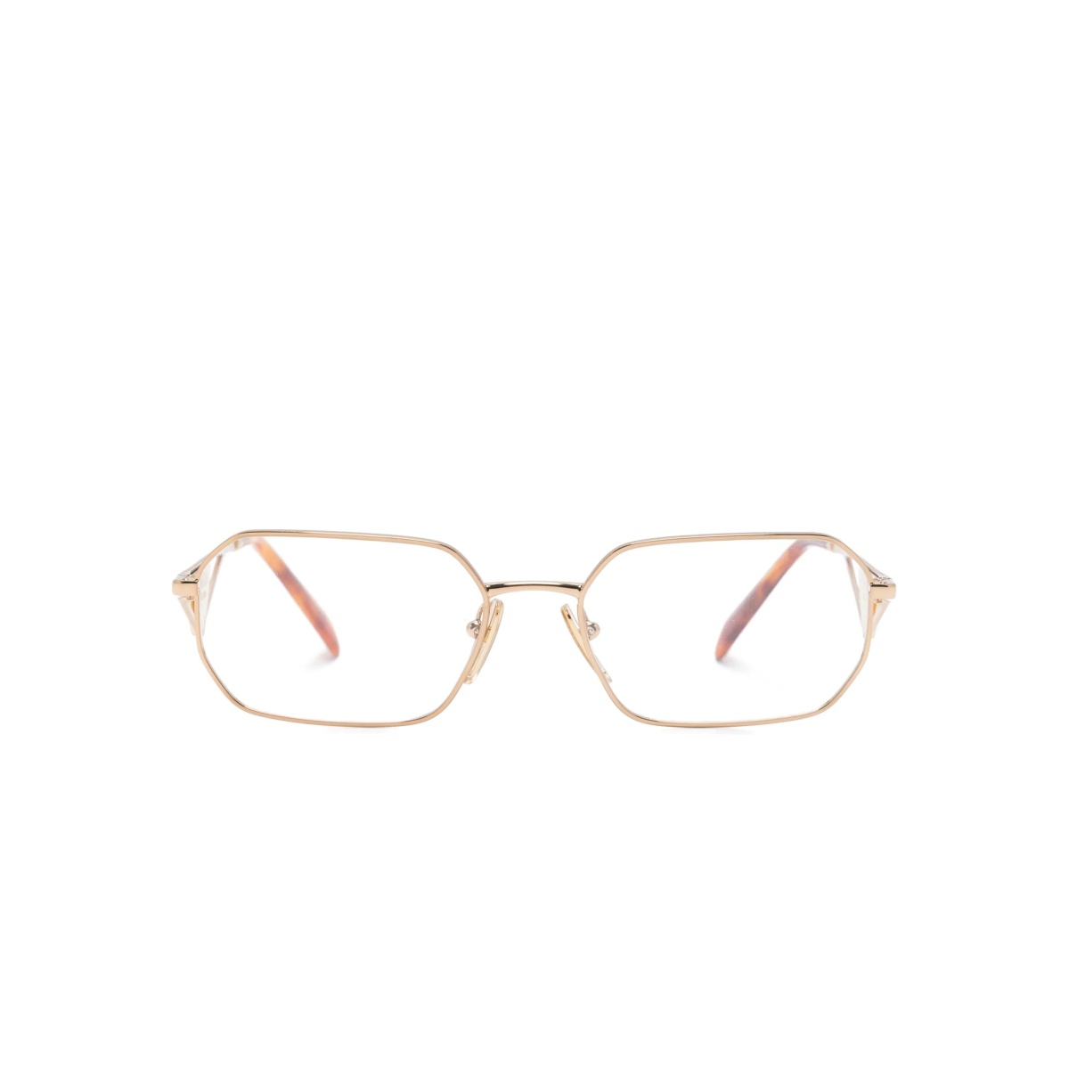 enamel-logo geometric-frame glasses