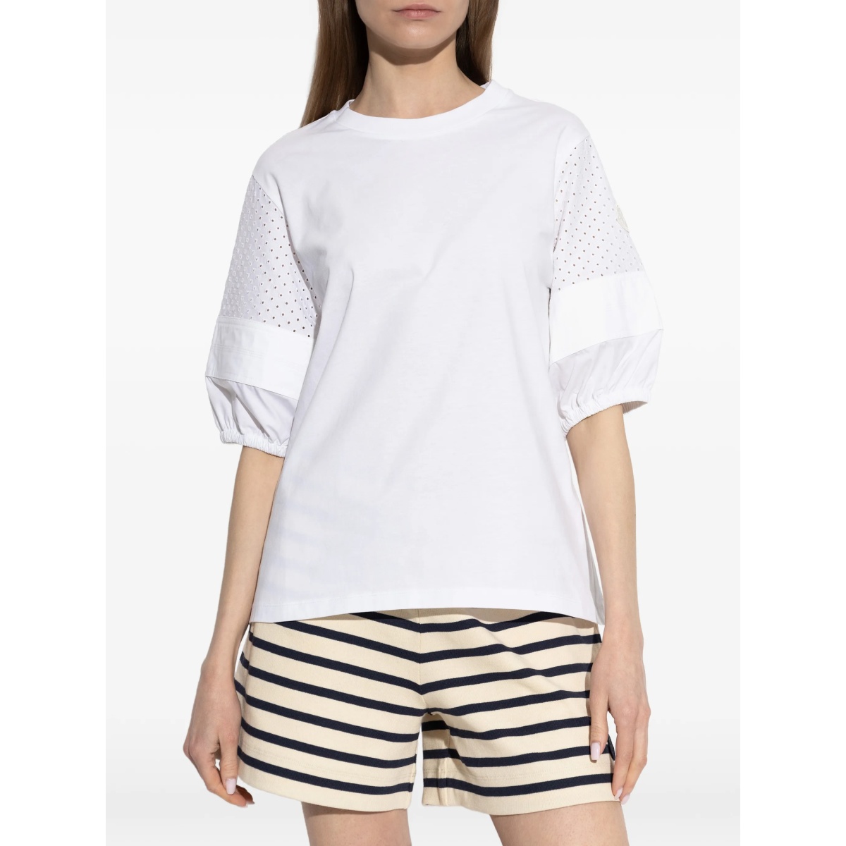 eyelet-detail T-shirt - Img 3
