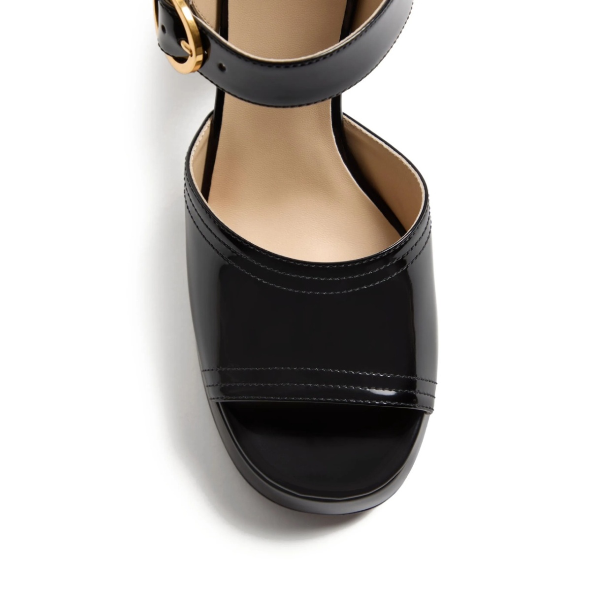 FAWCETTE PLATFORM SANDAL IN POLISHED CALFSKIN 100MM - Img 5