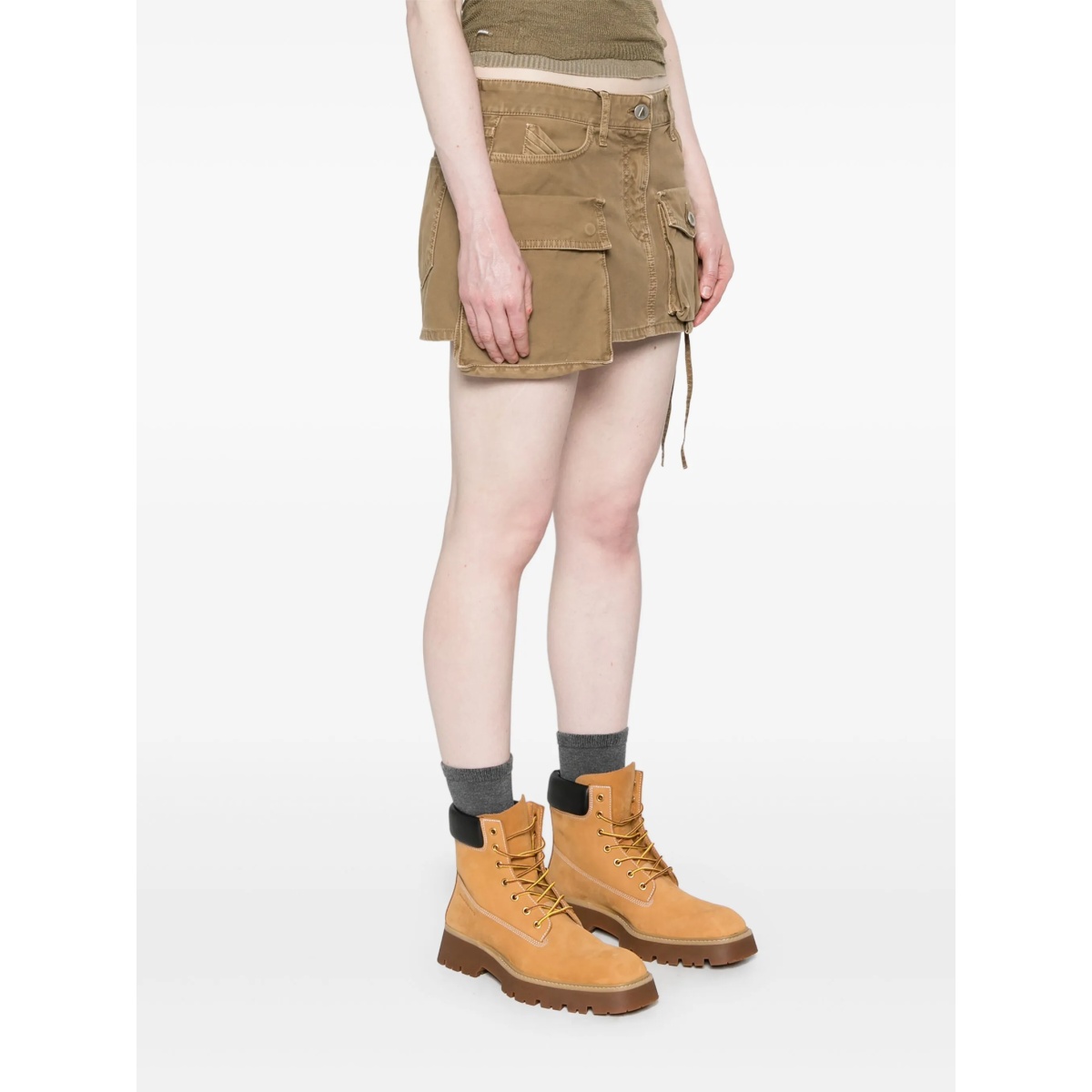 Fay denim cargo miniskirt - Img 3