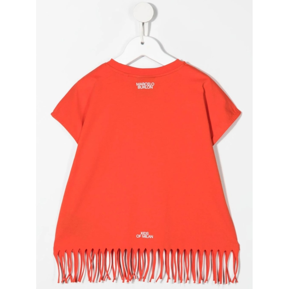 feather-necklace print T-shirt - Img 2