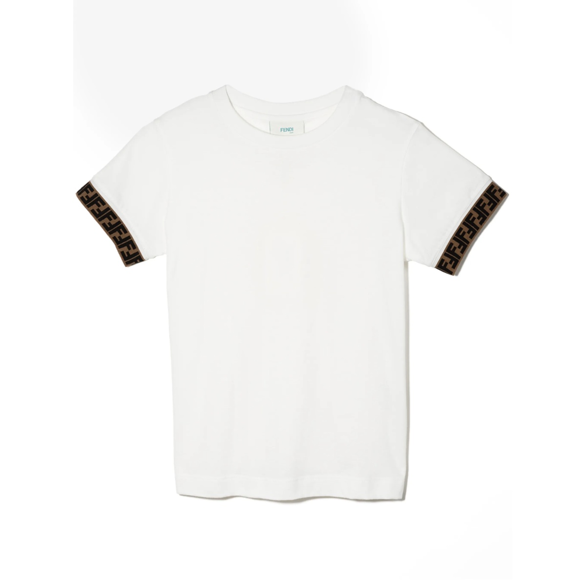 FF-motif trim T-shirt