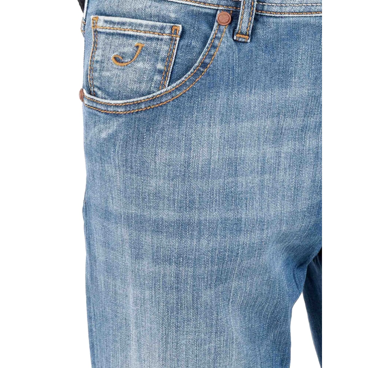five-pocket logo-patch jeans - Img 3