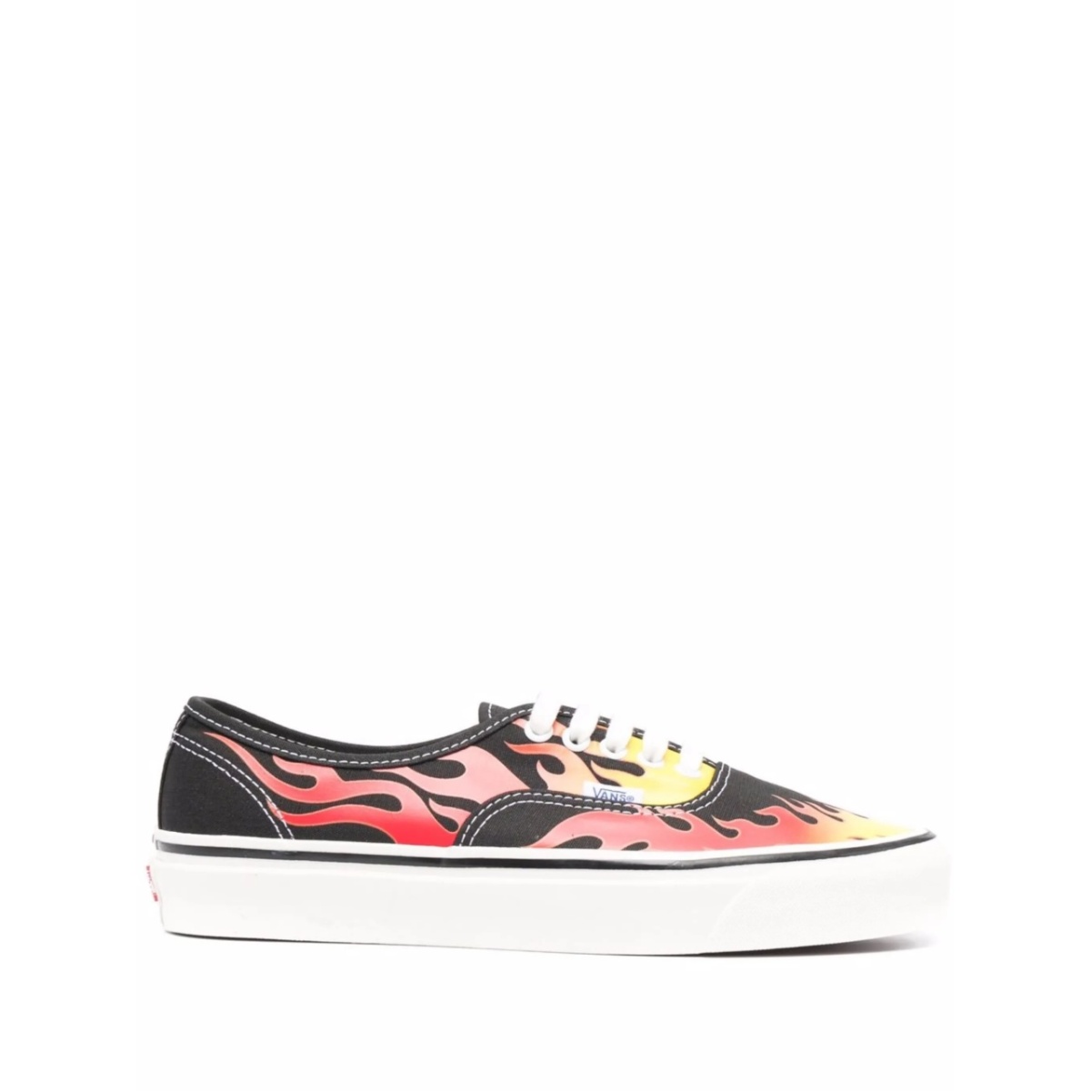 flame-print low-top sneakers