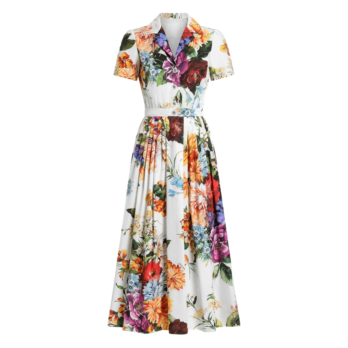 floral-print maxi skirt