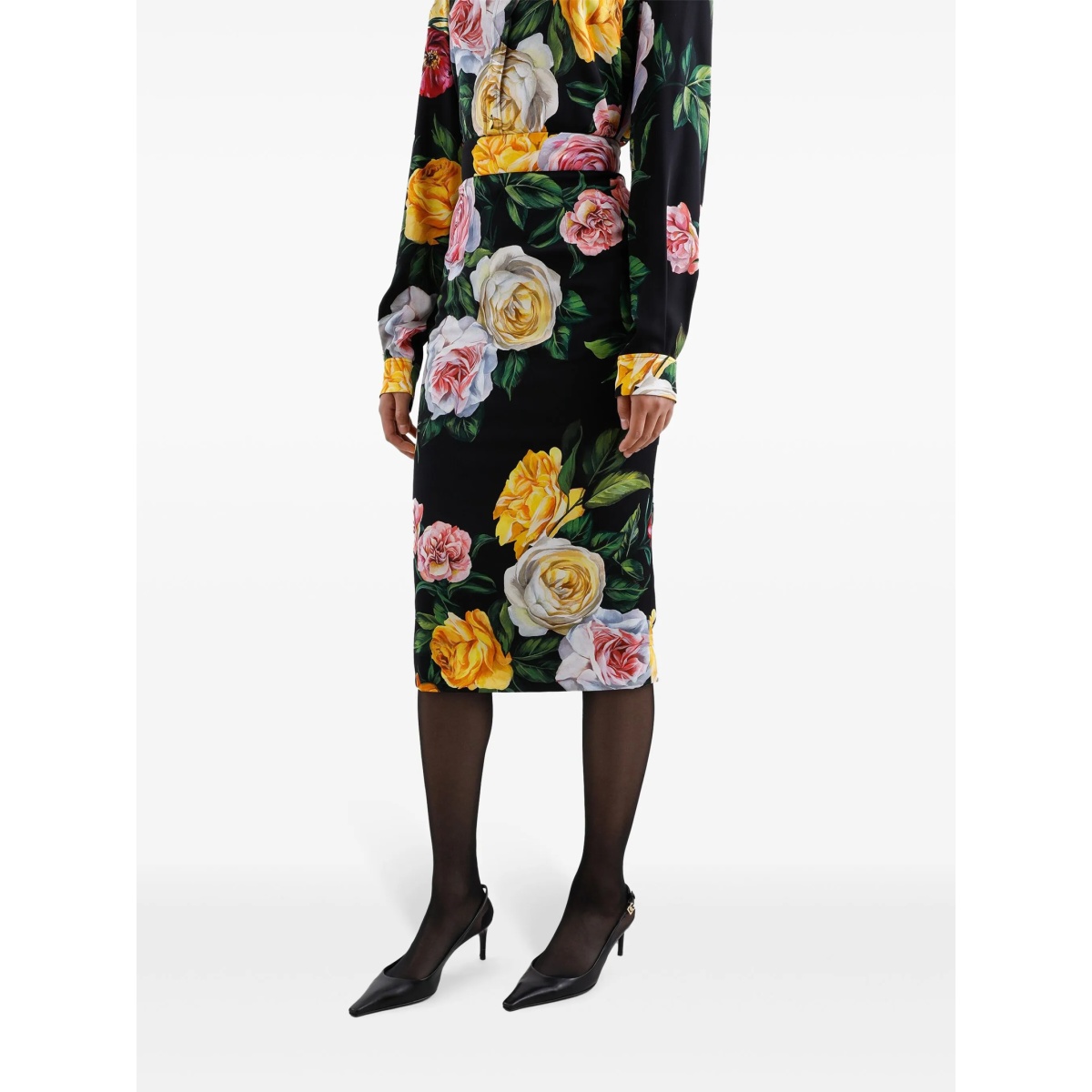 floral-print midi skirt - Img 5