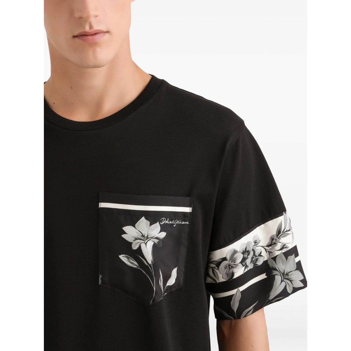 floral-sleeve T-Shirt - Img 4