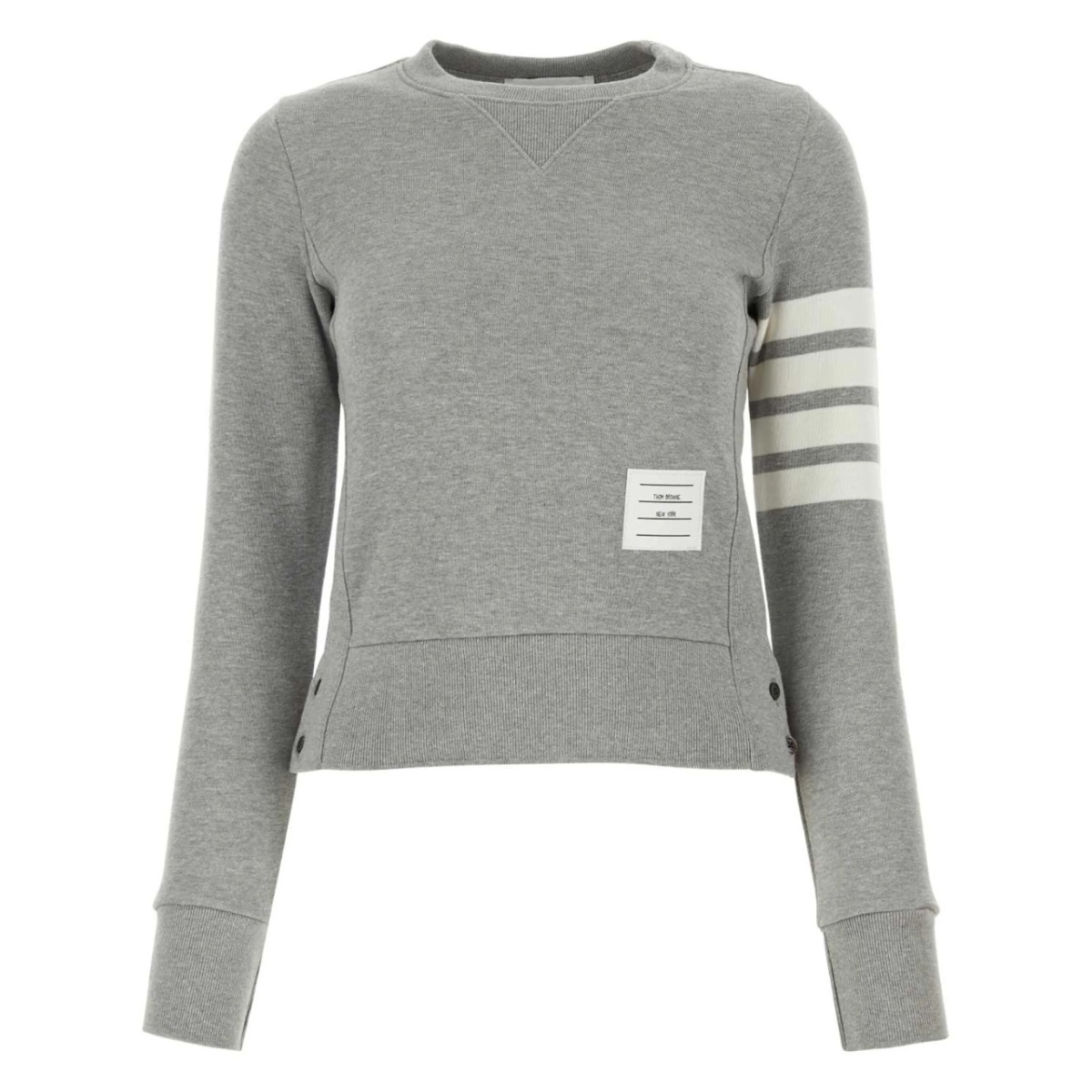 four-bar stripe cotton sweatshirt