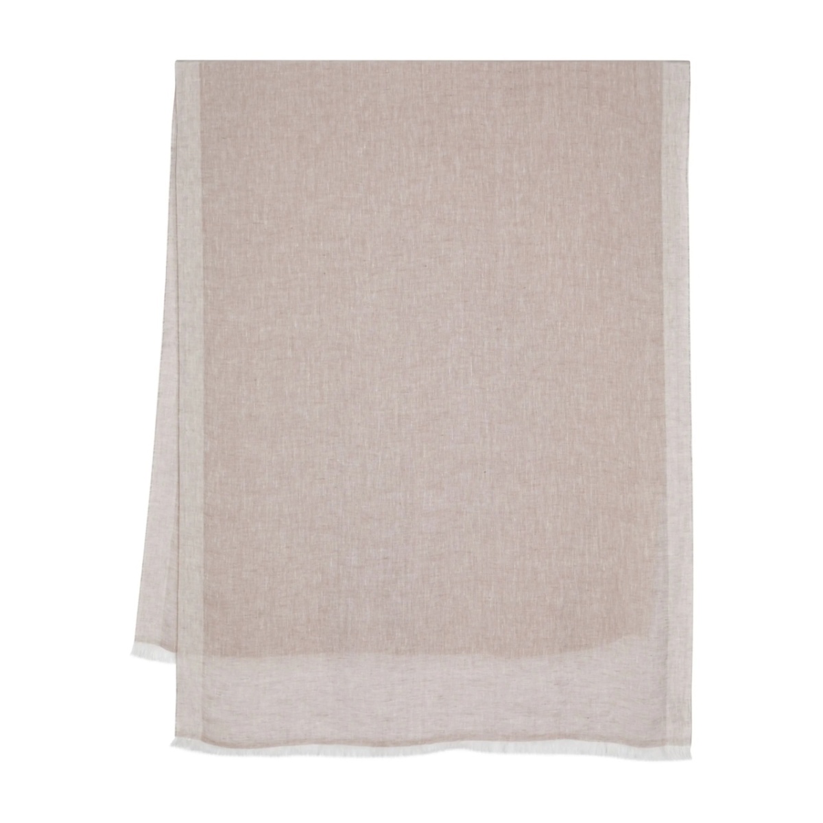 fringed linen scarf