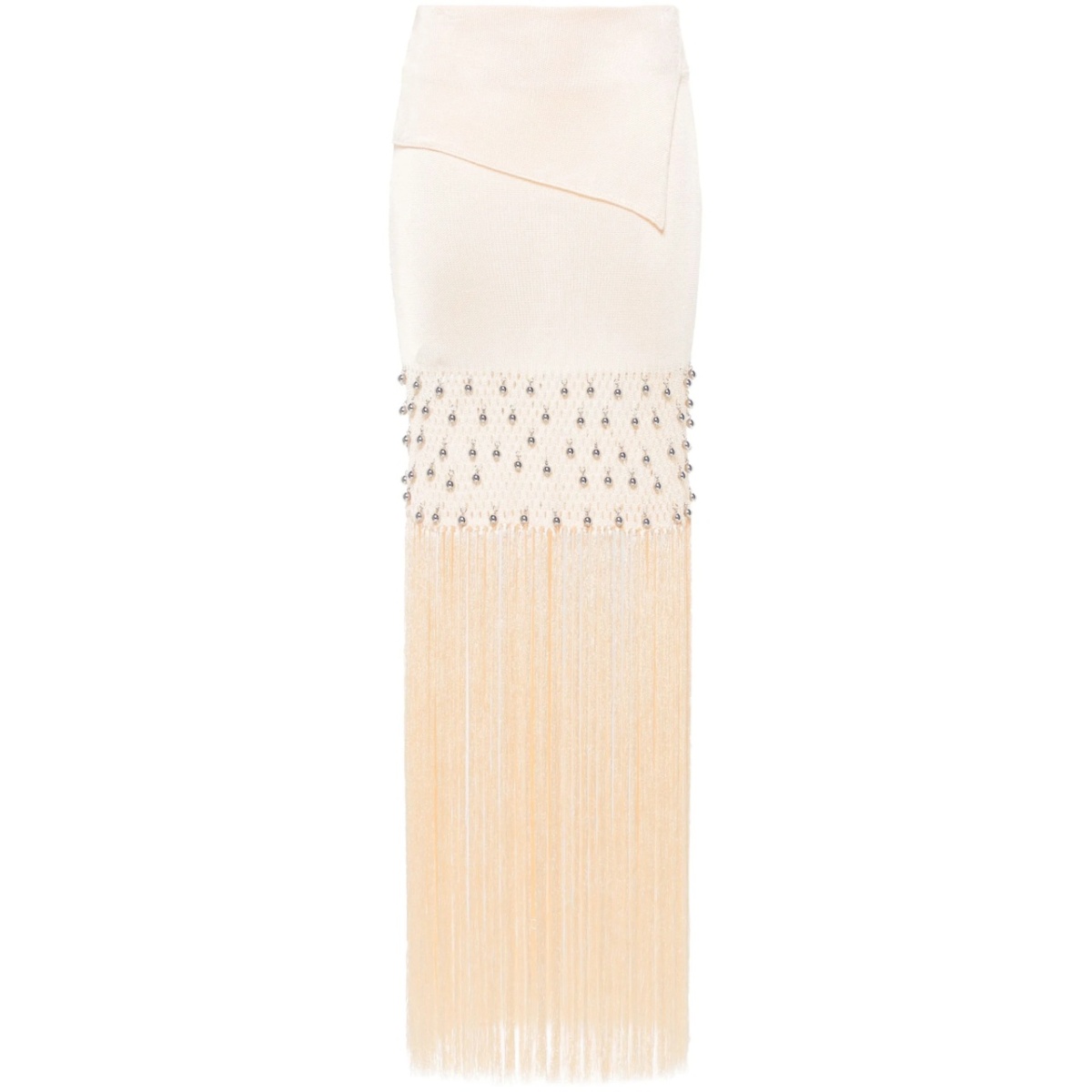 fringed maxi skirt