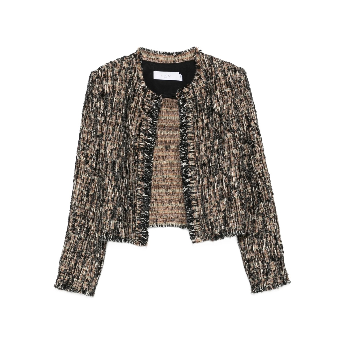 fringed tweed jacket