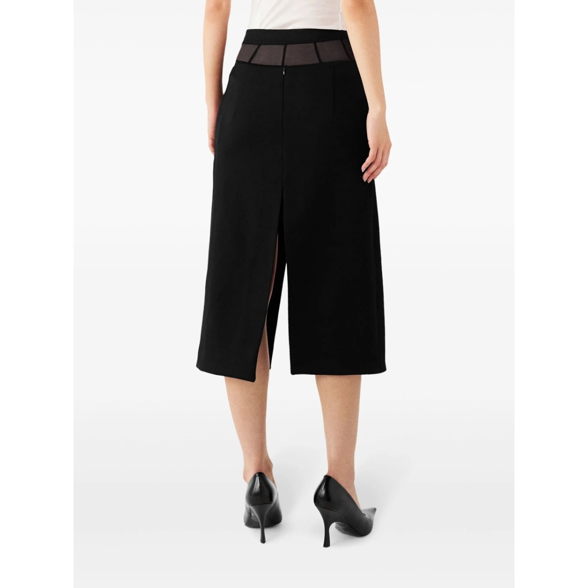 front-slit midi skirt - Img 5