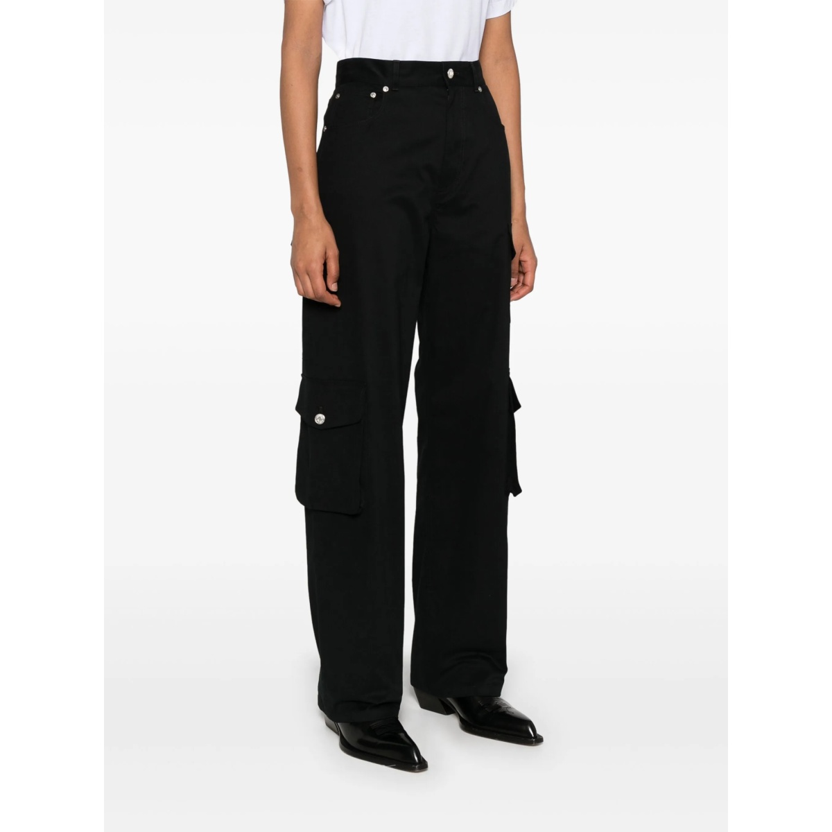 gabardine-weave cargo pants - Img 3