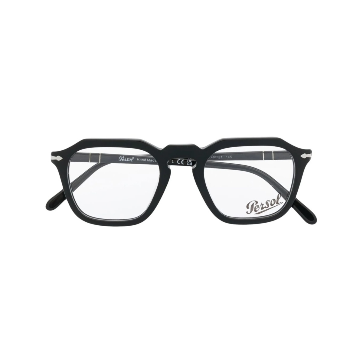 geometric-frame glasses
