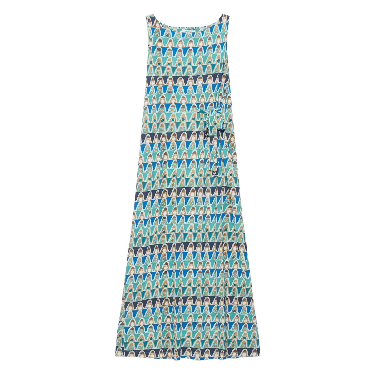 geometric-print dress