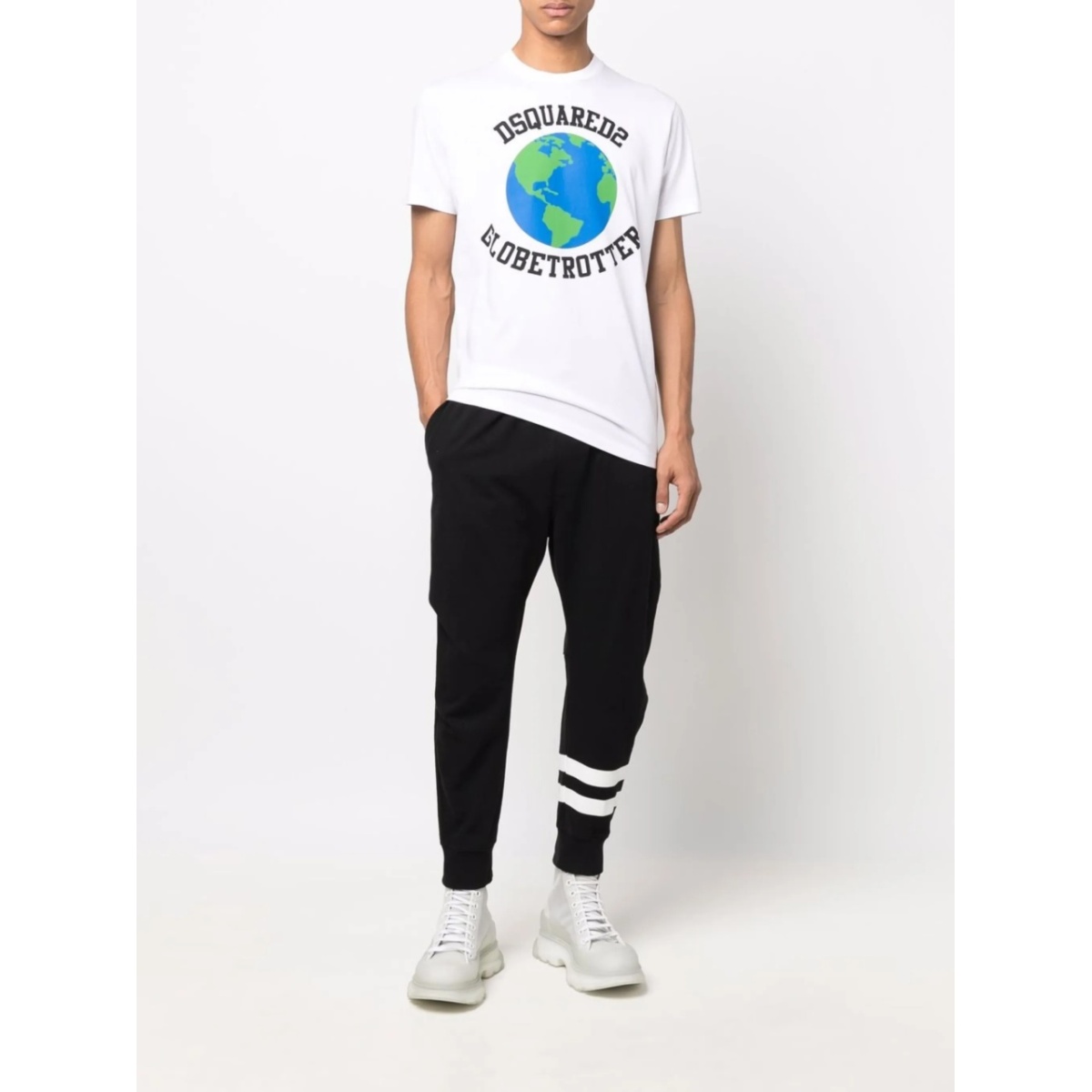 Globetrotter logo-print T-shirt - Img 2