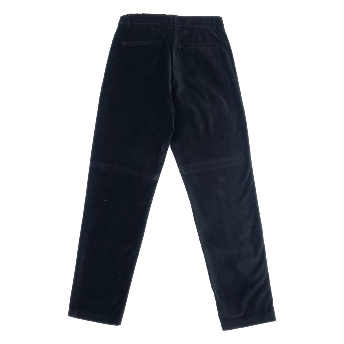 gold-button velvet trousers - Img 2