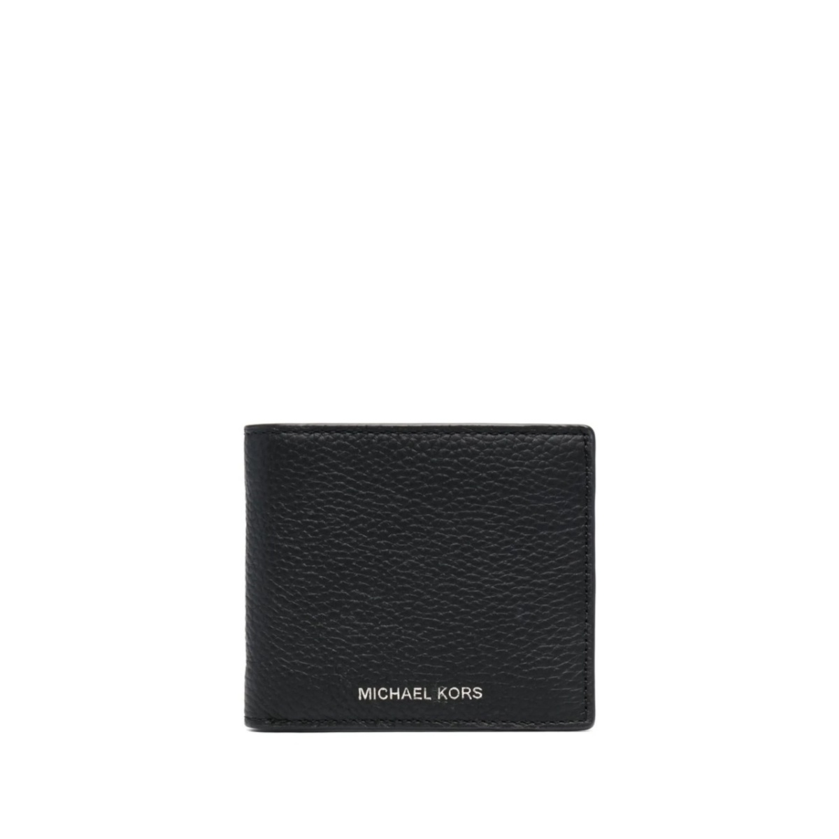 grained-leather bi-fold wallet