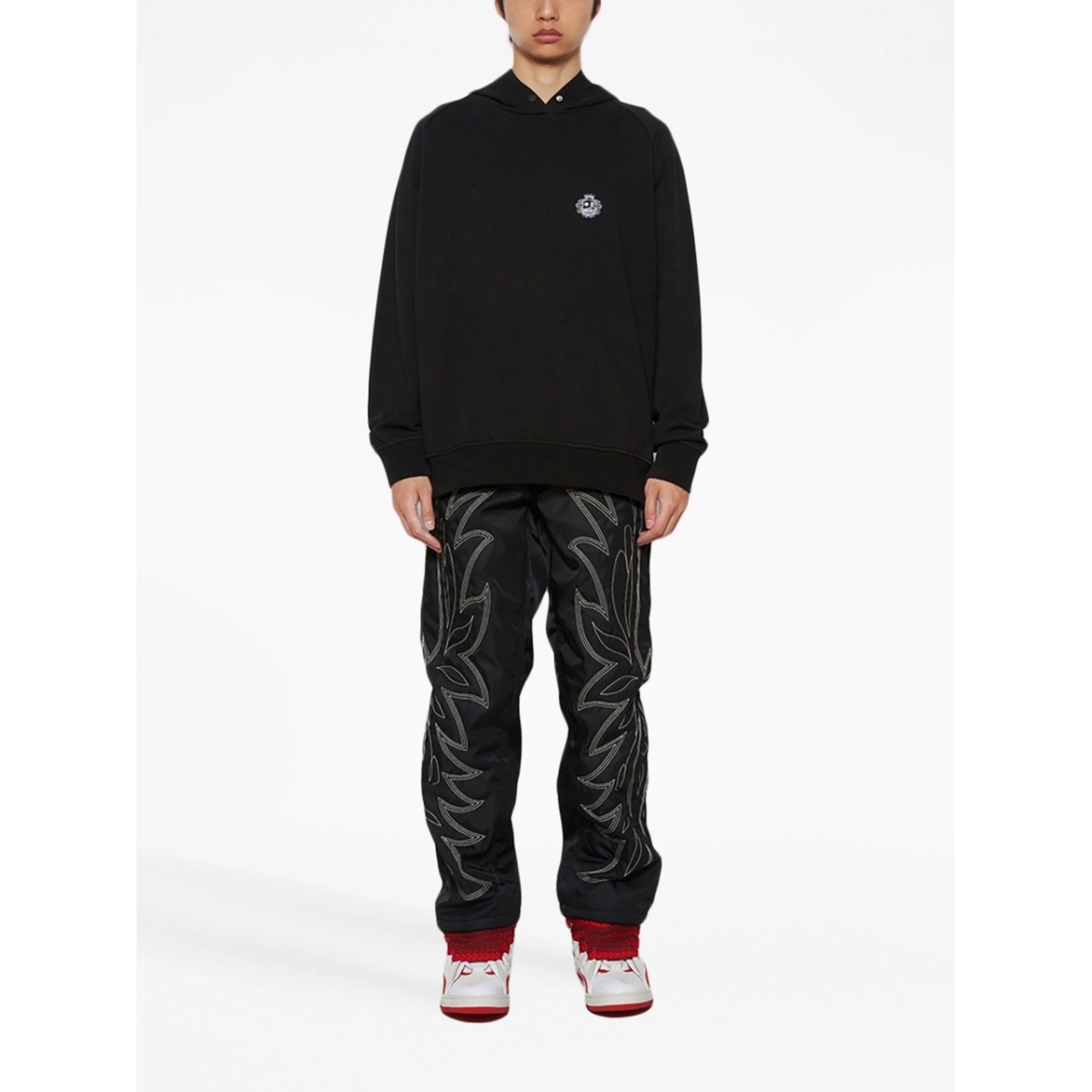 graphic-print cotton hoodie - Img 2