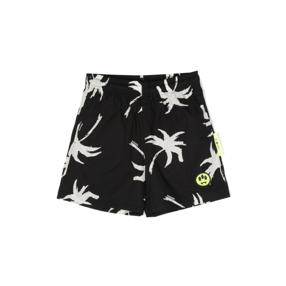 graphic-print elasticated shorts