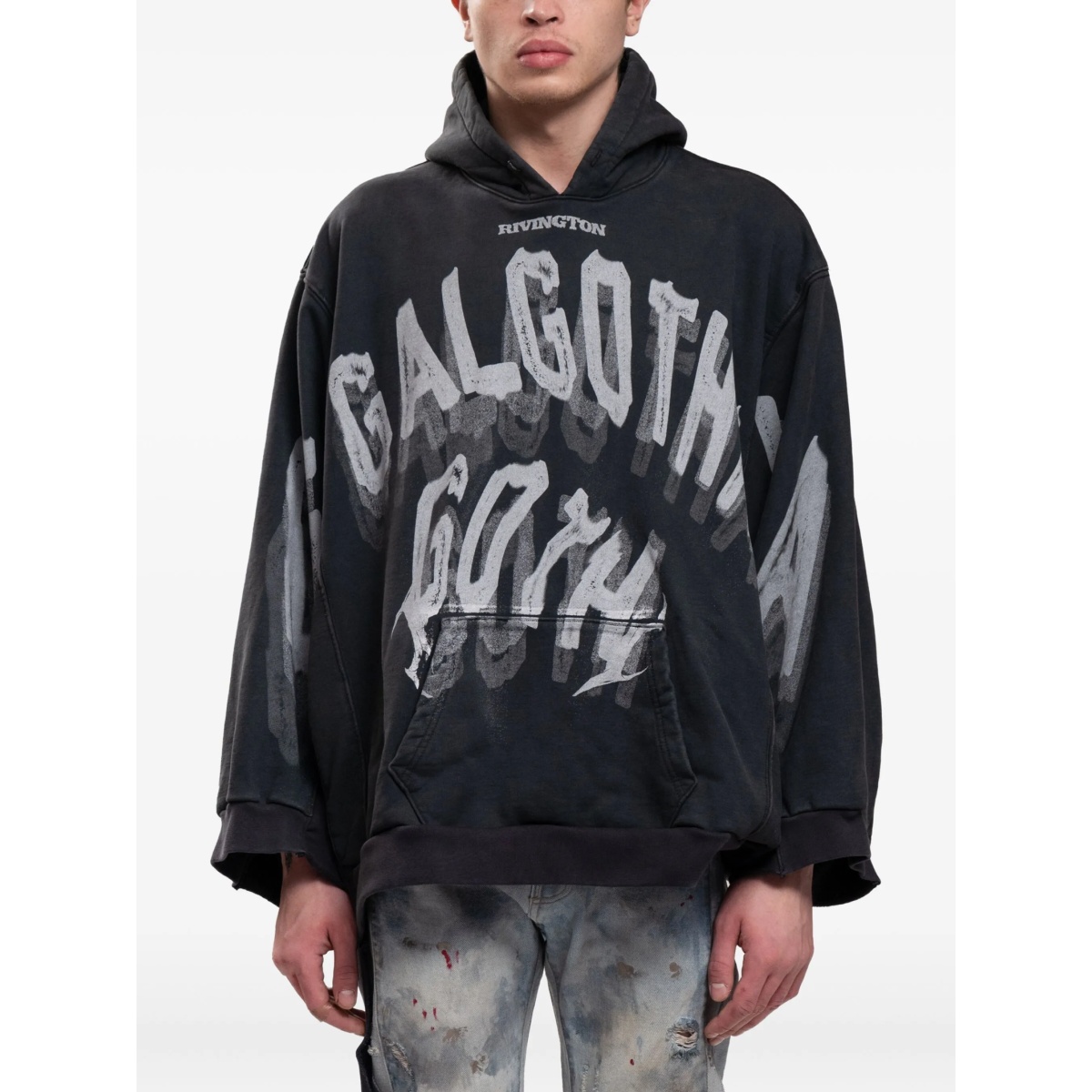 graphic-print hoodie
