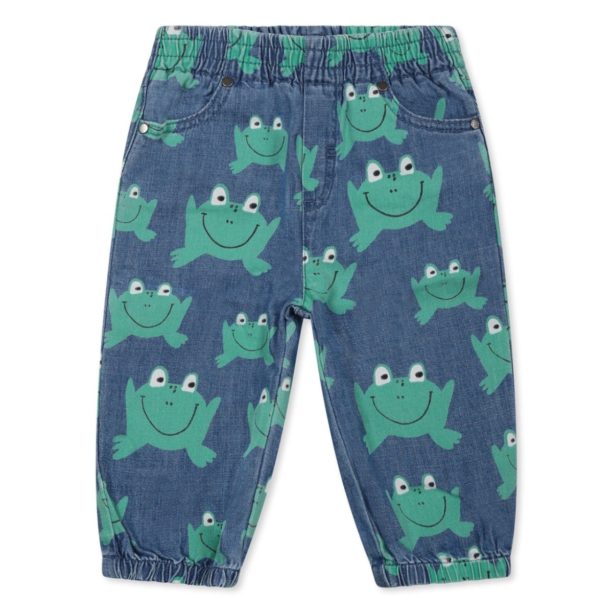 graphic-print jeans