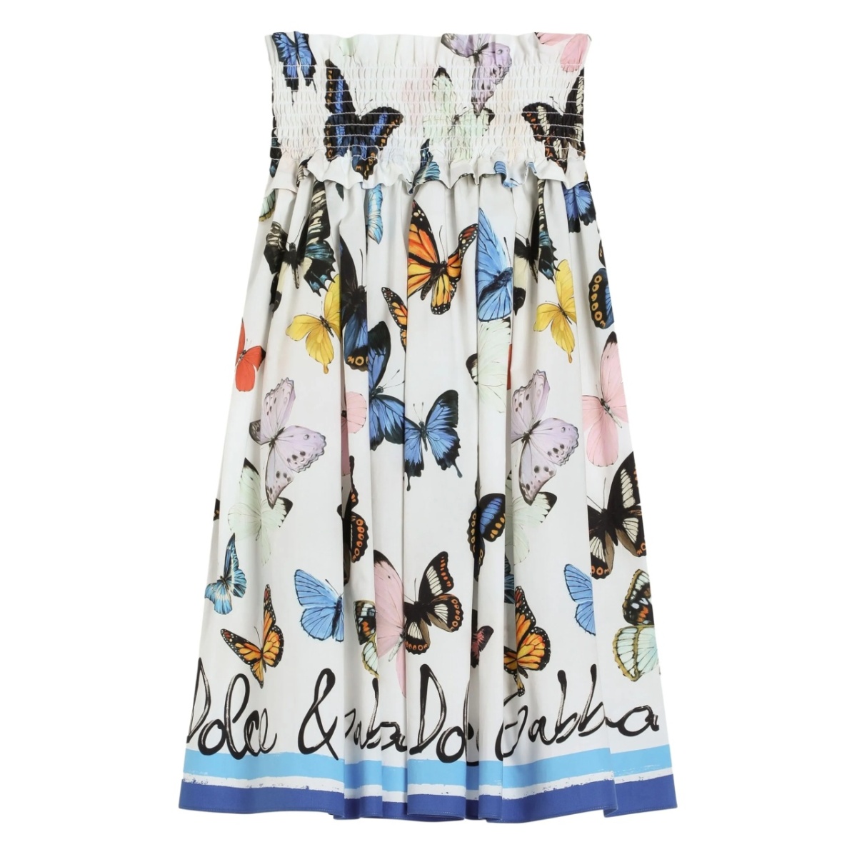 graphic-print midi skirt