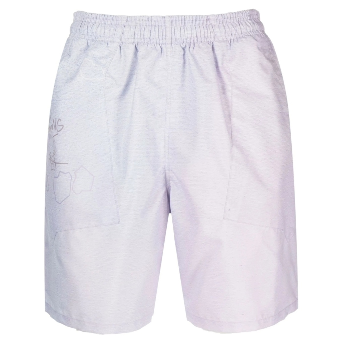 graphic-print shorts