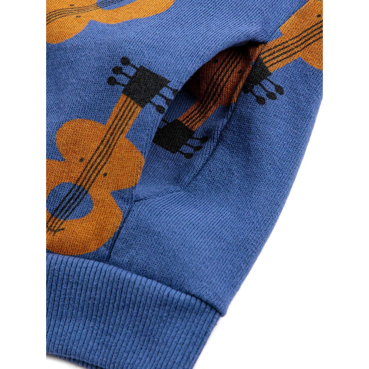 guitar-print zip-up hoodie - Img 2
