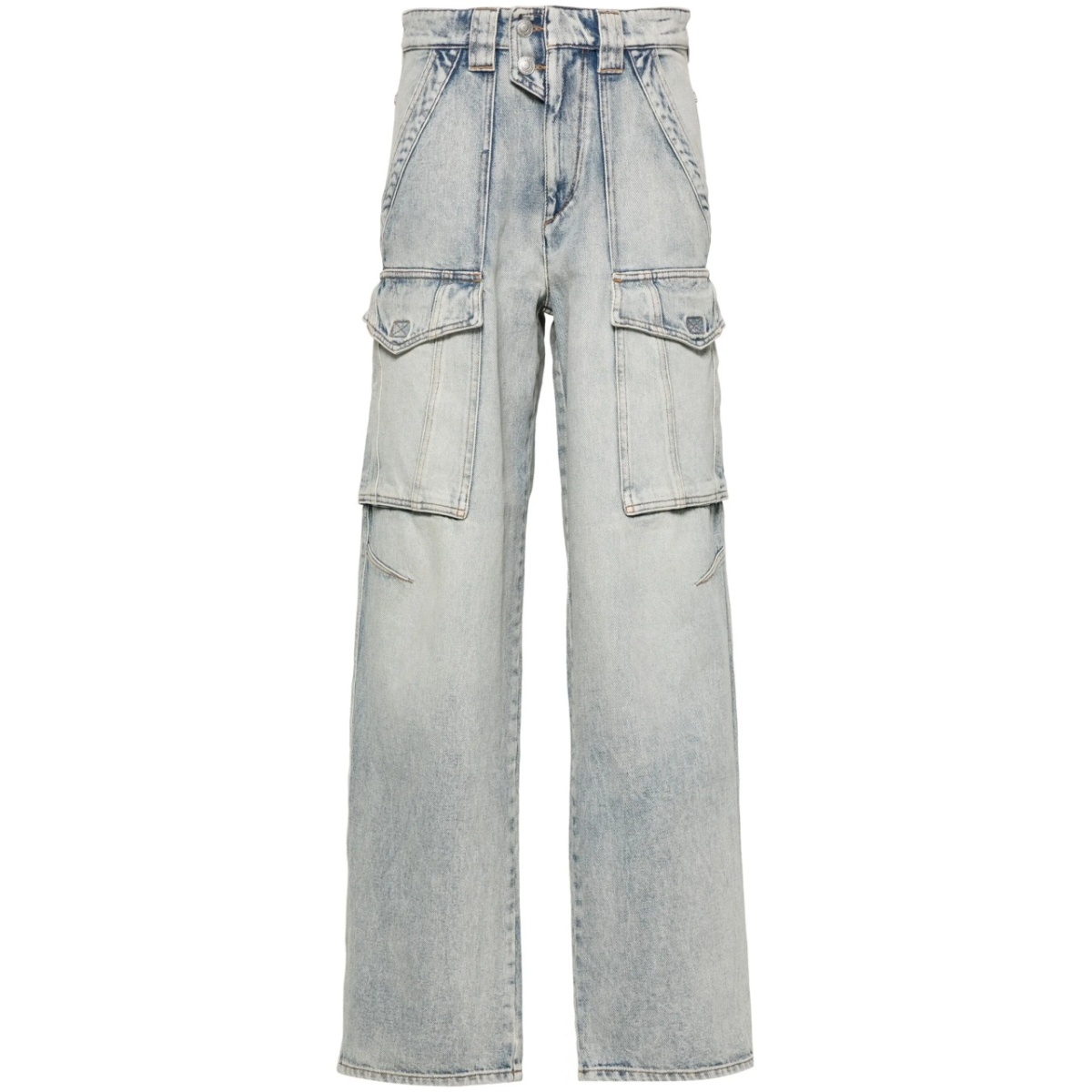 Heilani mid-rise faded-effect jeans
