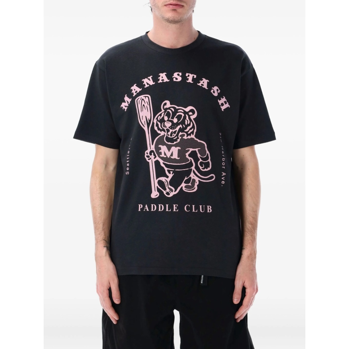 Hemp graphic-print T-shirt