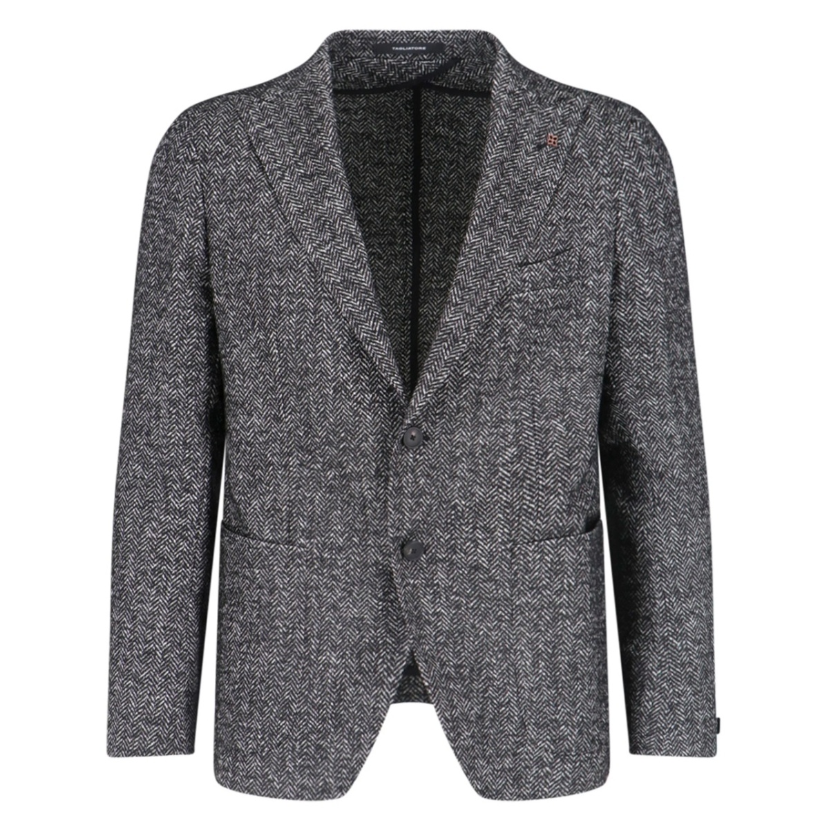 herringbone-pattern blazer