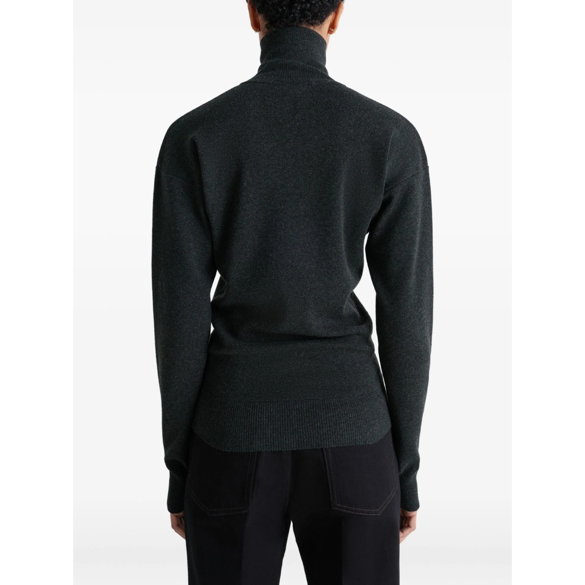 high-neck buttoned cardigan - Img 4