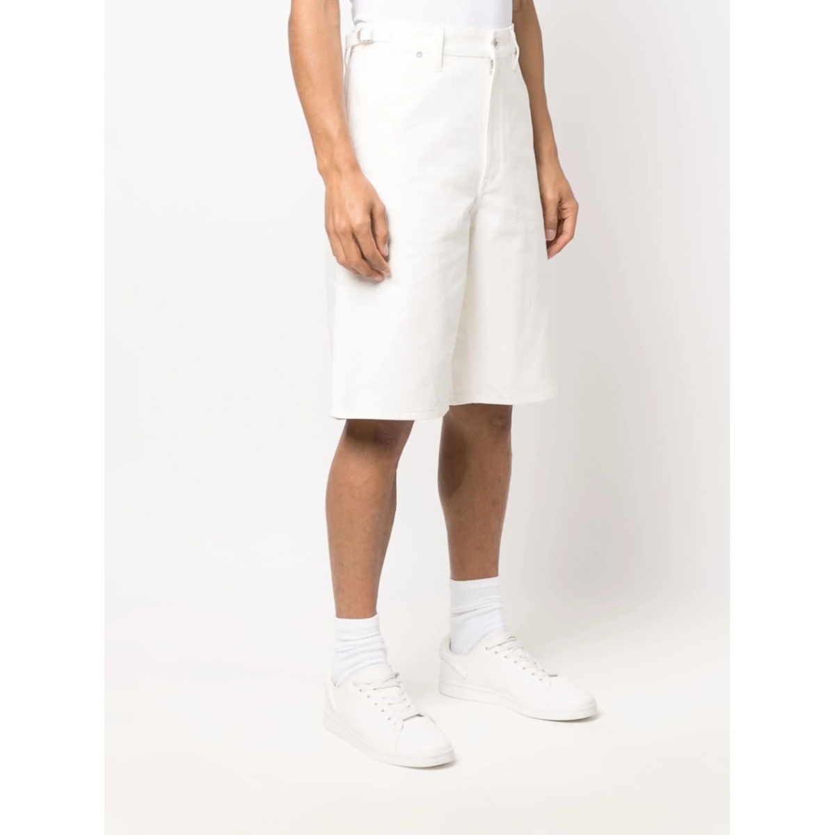 high-waisted A-line bermuda shorts - Img 3