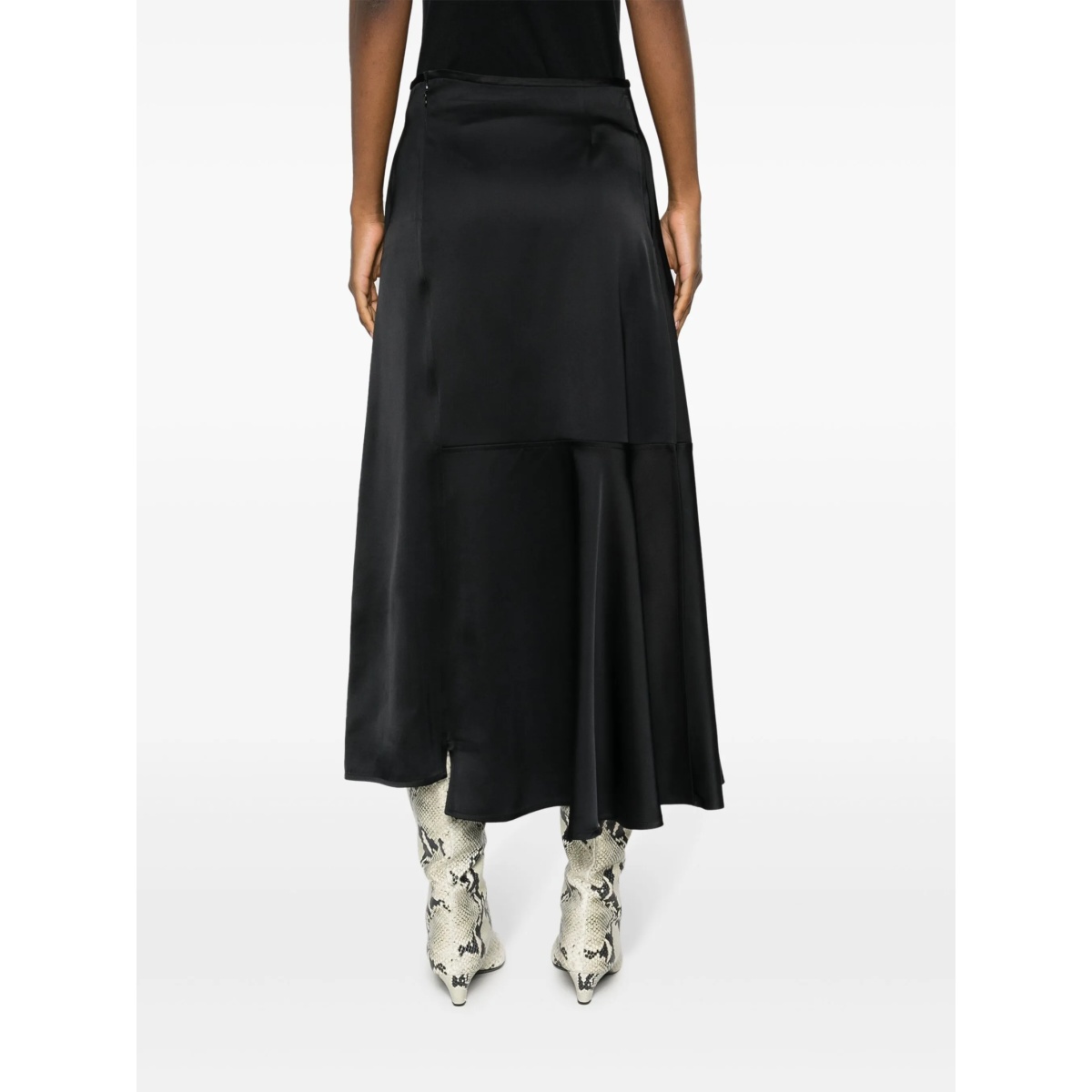 high-waisted A-line midi skirt - Img 4