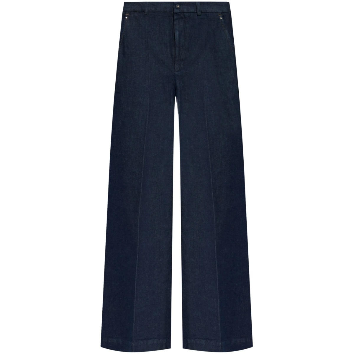 high-waisted jeans