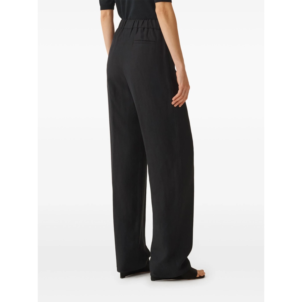 high-waisted straight trousers - Img 4