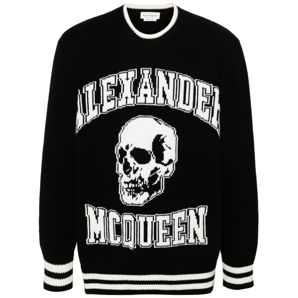 intarsia-logo sweater