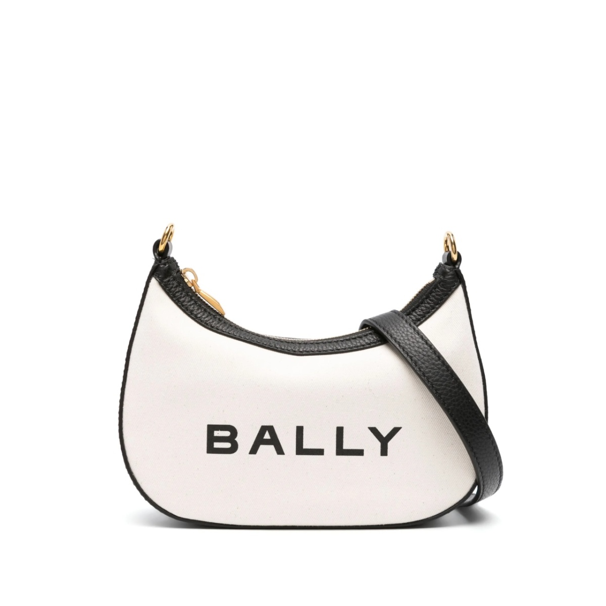Ivory canvas shoulder bag
