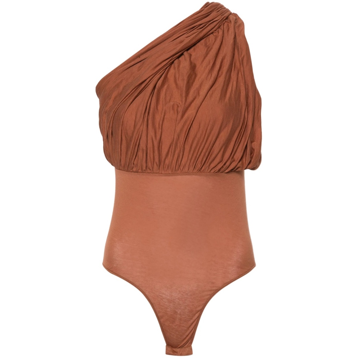 jersey one-shoulder bodysuit