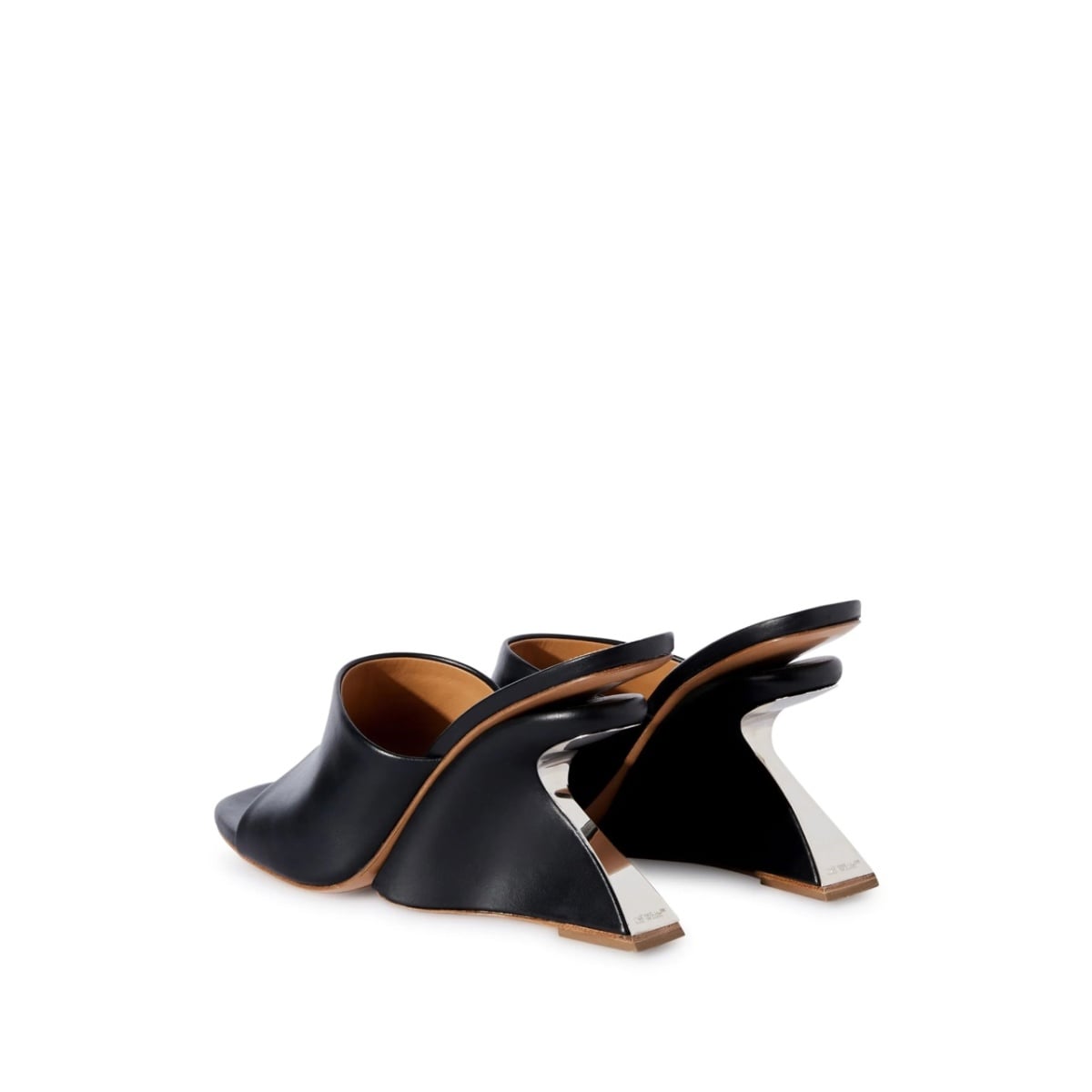 Jug wedge-heel leather mules - Img 3