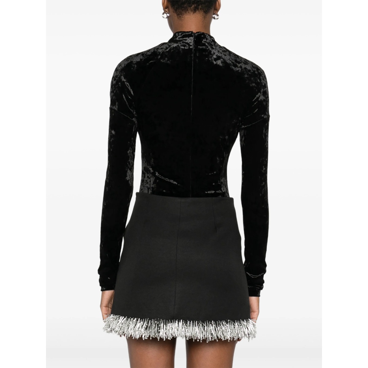 keyhole-neck long-sleeves bodysuit - Img 4