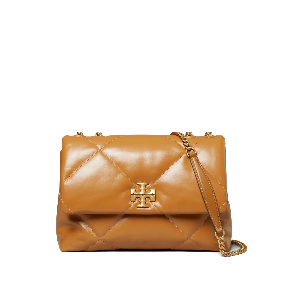 Kira diamond-quilted convertible shoulder bag